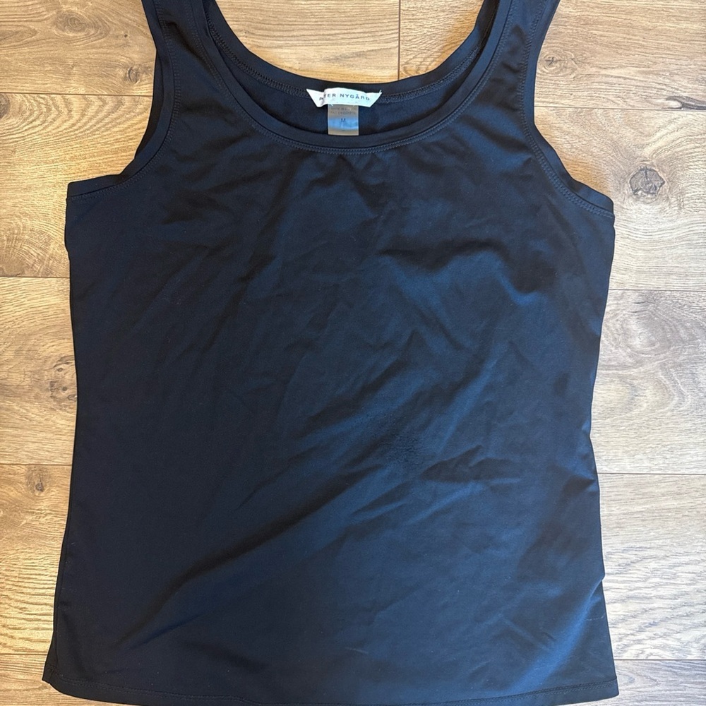 Peter Nygard Women’s Black Spandex Basic Tank Medium Smoothing Top